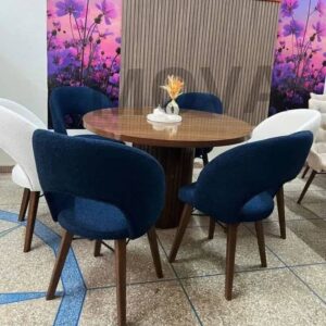 Table ronde bois 6 chaises