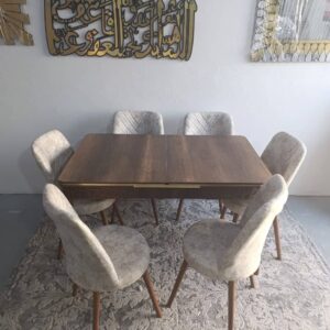 Table à manger extensible + 6 chaises