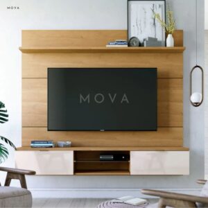 Meuble TV mural- étagère 2 portes